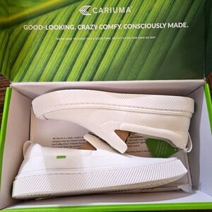 NWT/NIB Cariuma IBI Slip-On White Knit Sneaker Size M8/W9.5 Unisex ($110 MSRP)